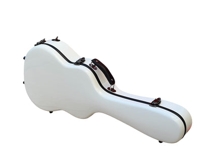 1/2 Size Classical Guitar Hard Case, Fiberglass, White